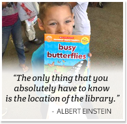 The only thing that you absolutely have to know is the location of the library. -Albert Einstein
