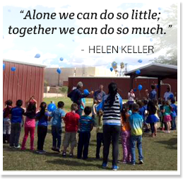 Alone we can do so little; together we can do so much. - Helen Keller